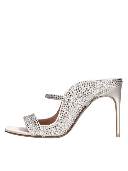 Mules modello Carlotta in raso e strass MALONE SOULIERS | CARLOTTA 90-6LATTE